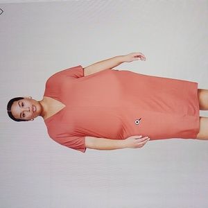 BNWT-UNIVERSAL STANDARD Teresa Size small liquid jersey dress in terracotta